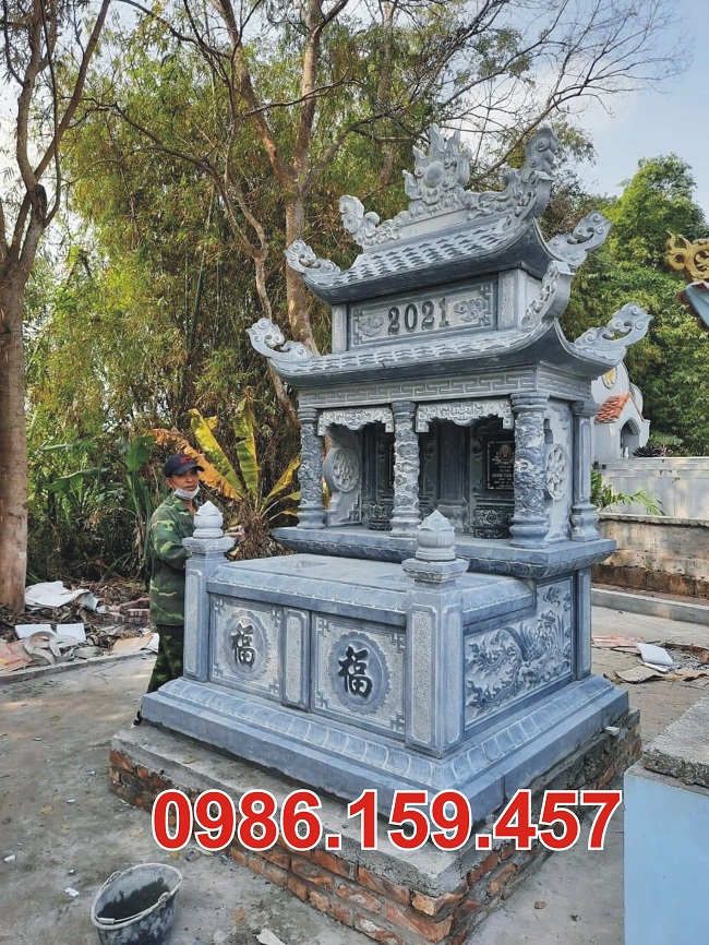 Mẫu mộ đá đôi