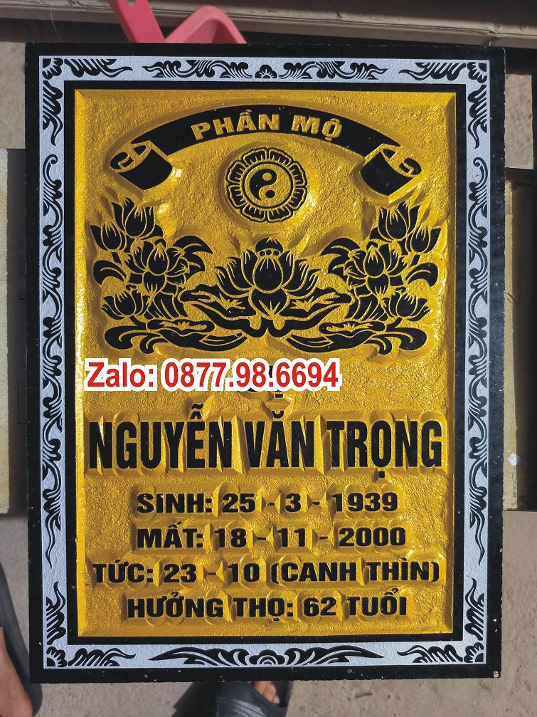 Khắc bia mộ giá rẻ tại hà nội