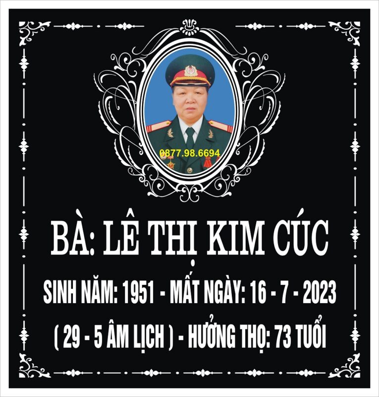 Bia mộ ảnh men sứ