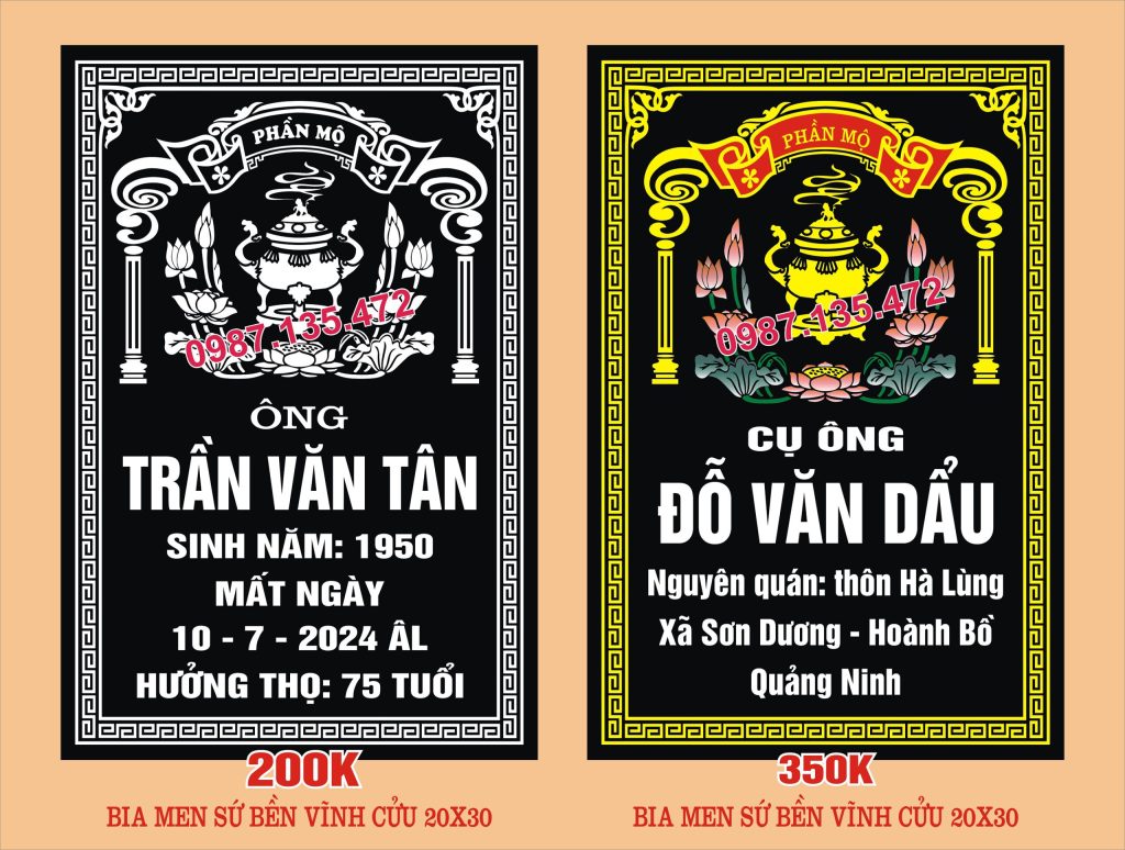 mẫu bia mộ đẹp