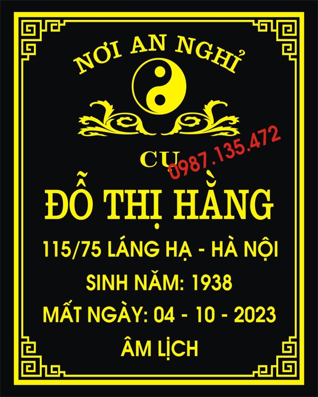 báo giá khắc bia mộ kích thước 20 x 25 không ảnh