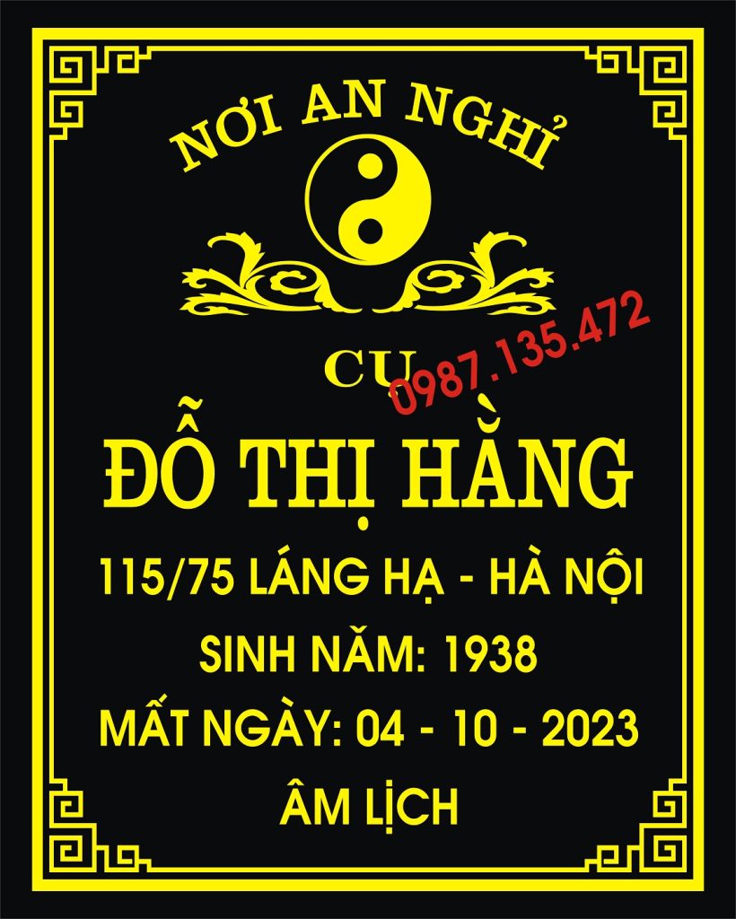 báo giá khắc bia mộ kích thước 20 x 25 không ảnh