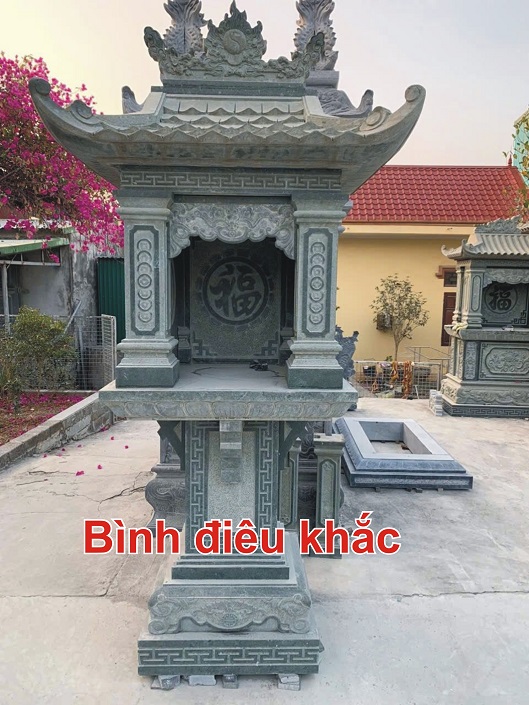 Khắc bia mộ và cây hương bằng đá tại hà nội