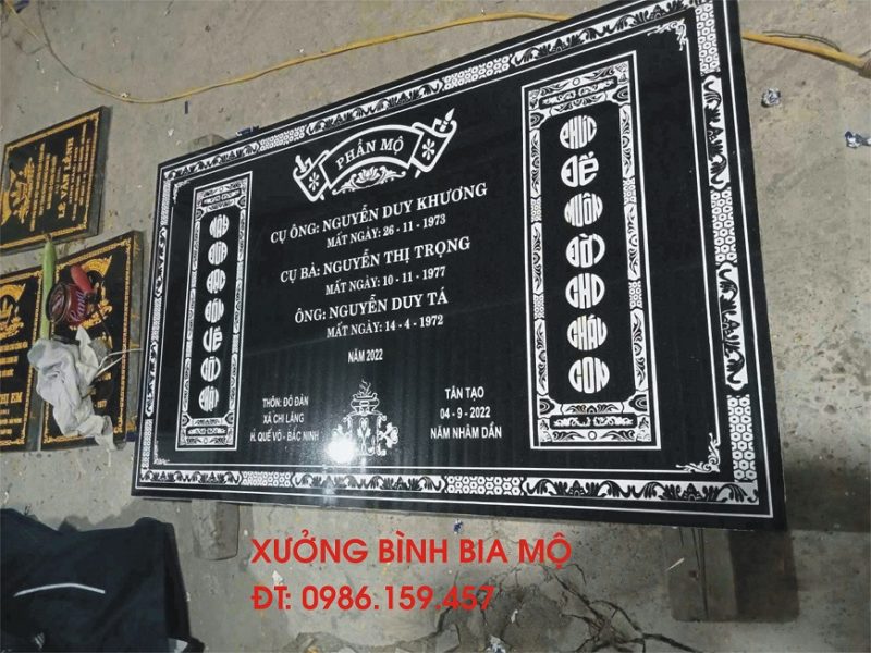 Khắc bia mộ đá granite: 0986.159.457
