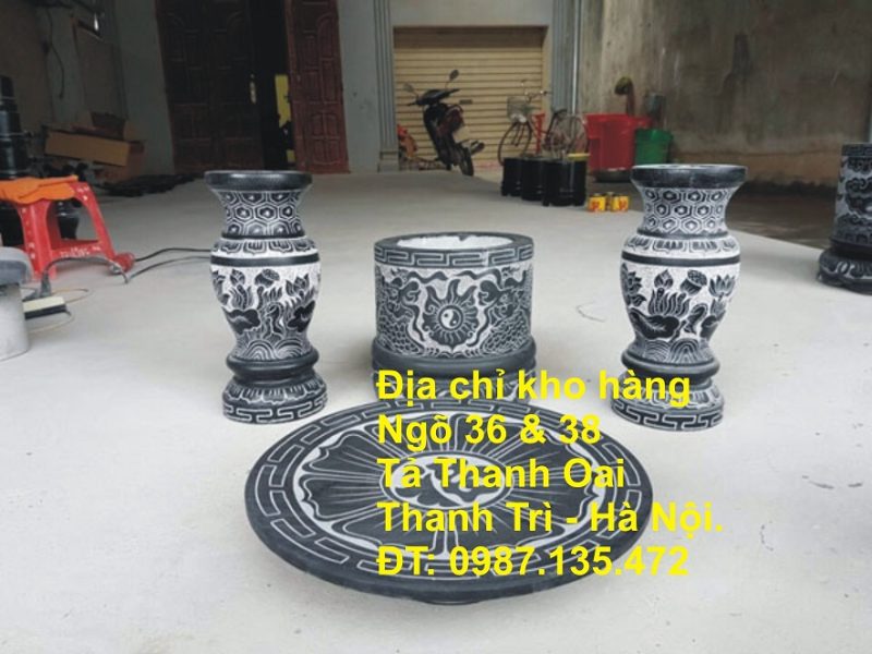 Bộ bát hương bằng đá thanh hóa