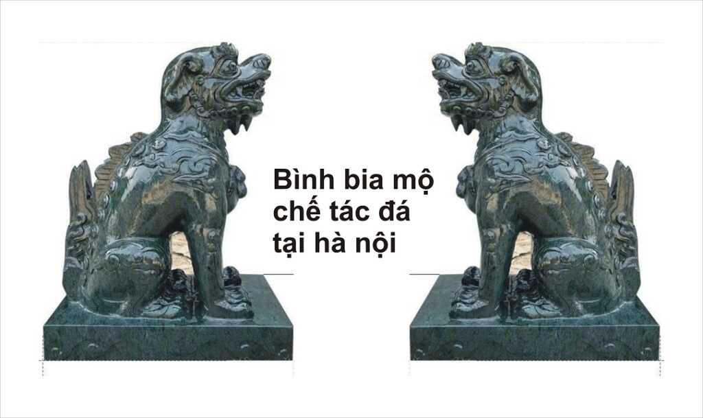 Nghê và đồ thờ bằng đá
