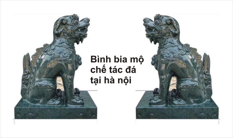 Nghê và đồ thờ bằng đá