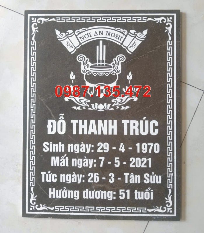 Khắc bia mộ gạch granite siêu bền đẹp