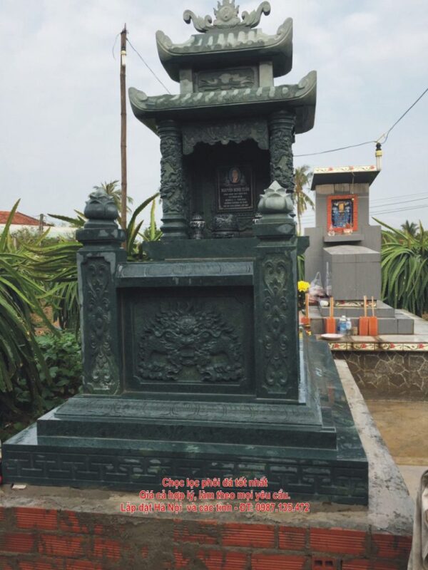 Mẫu mộ đá hai mái