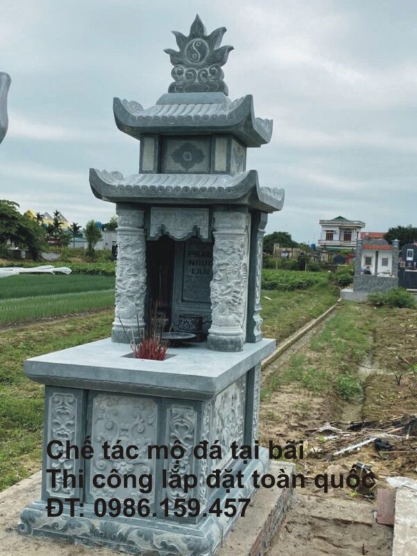 Mẫu mộ đá hai mái