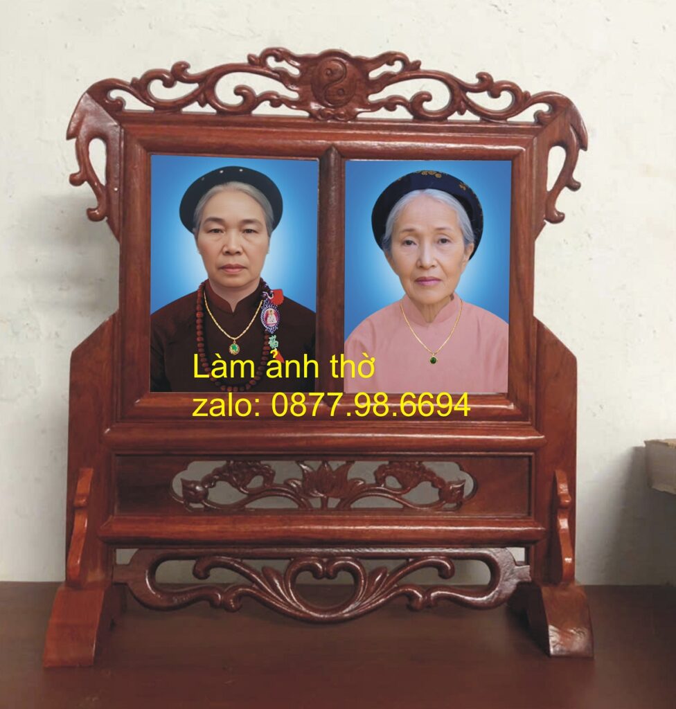 mẫu khung ảnh thờ đôi