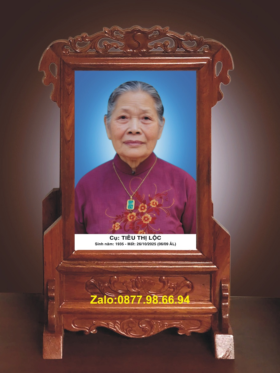 Khung thờ đơn giản ván liền