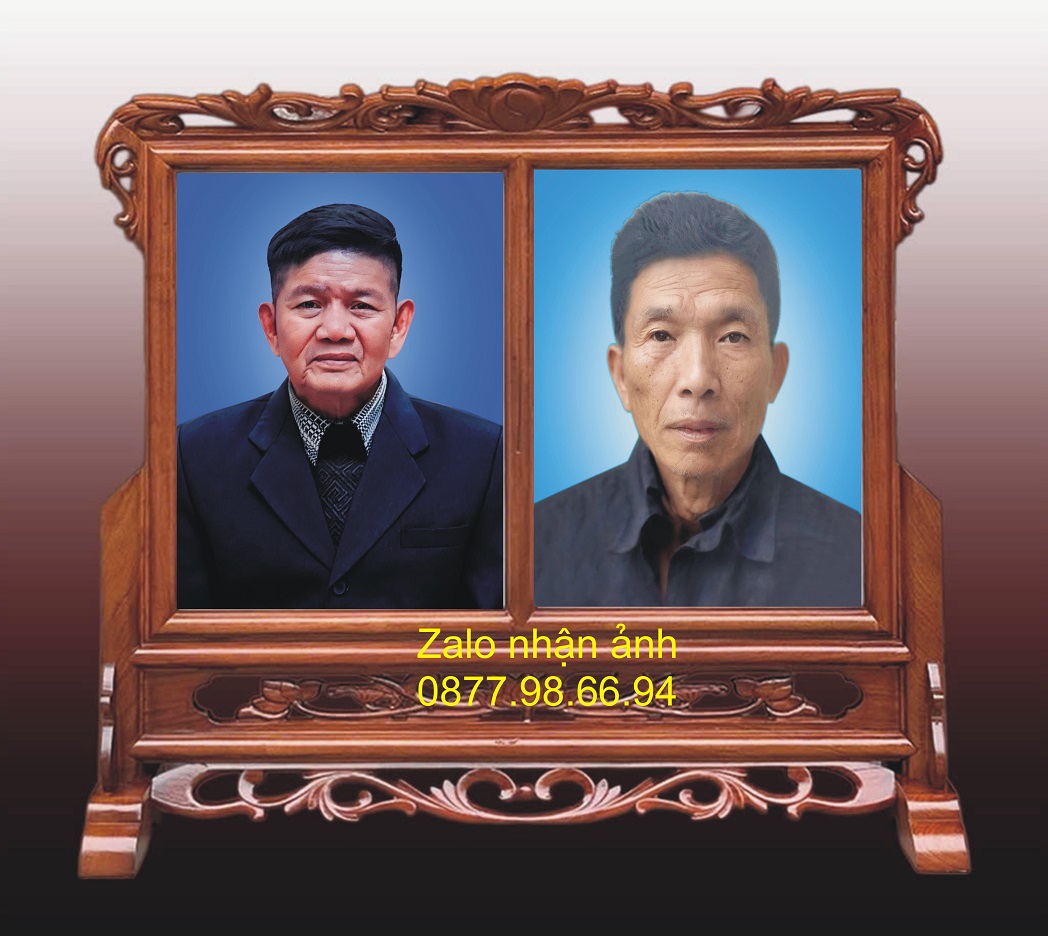 Khung ảnh đôi gỗ hương cao cấp