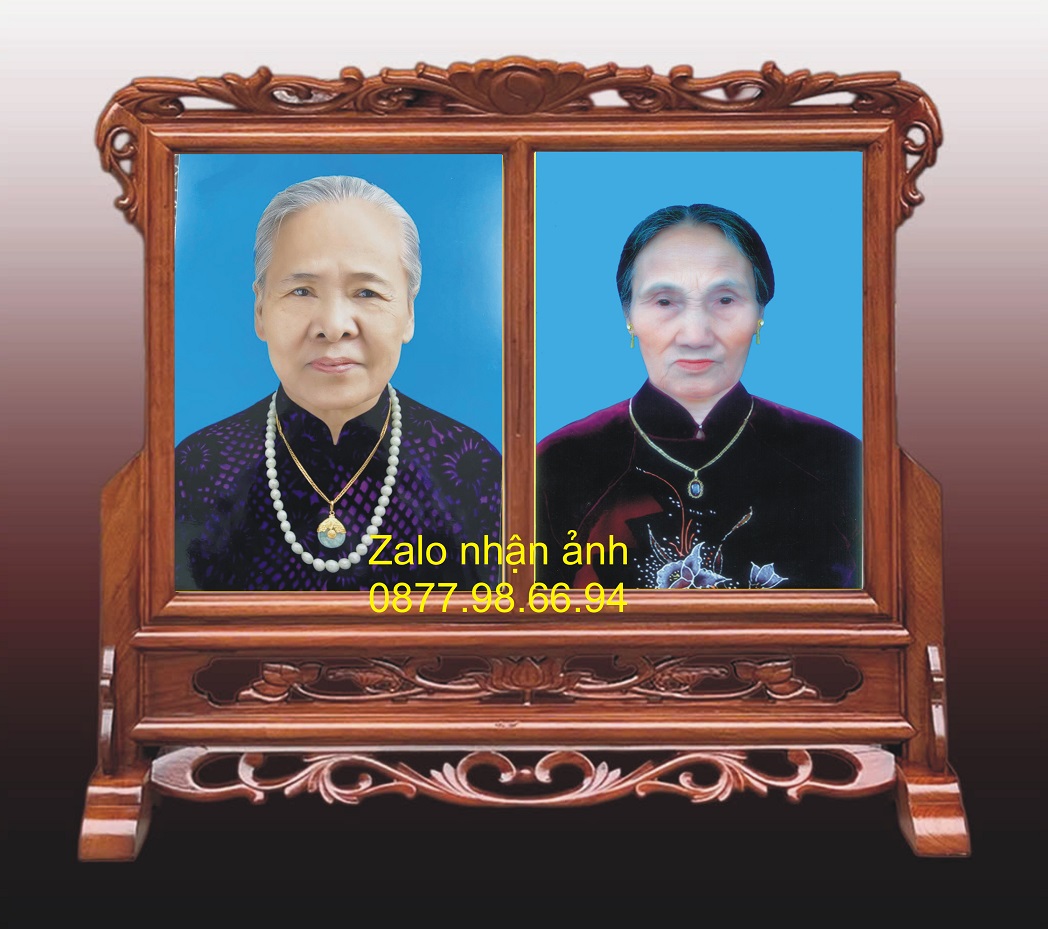 Khung ảnh đôi gỗ hương cao cấp