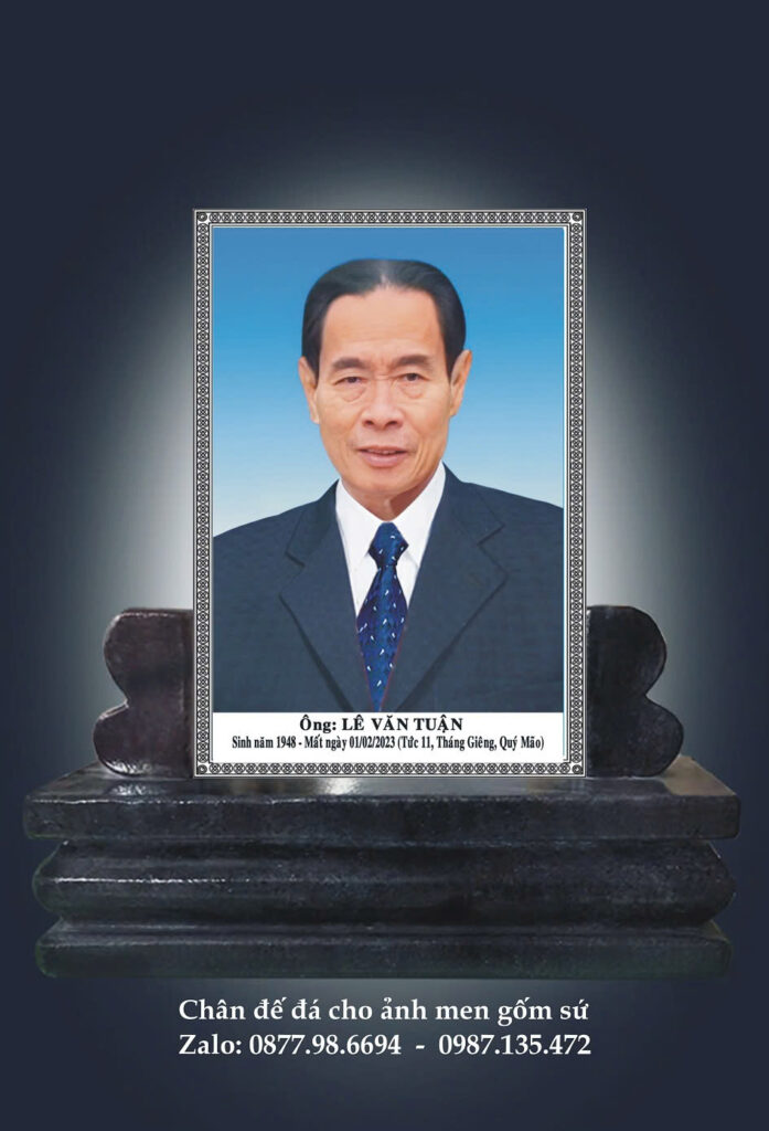 khung chân đế cho ảnh men sứ