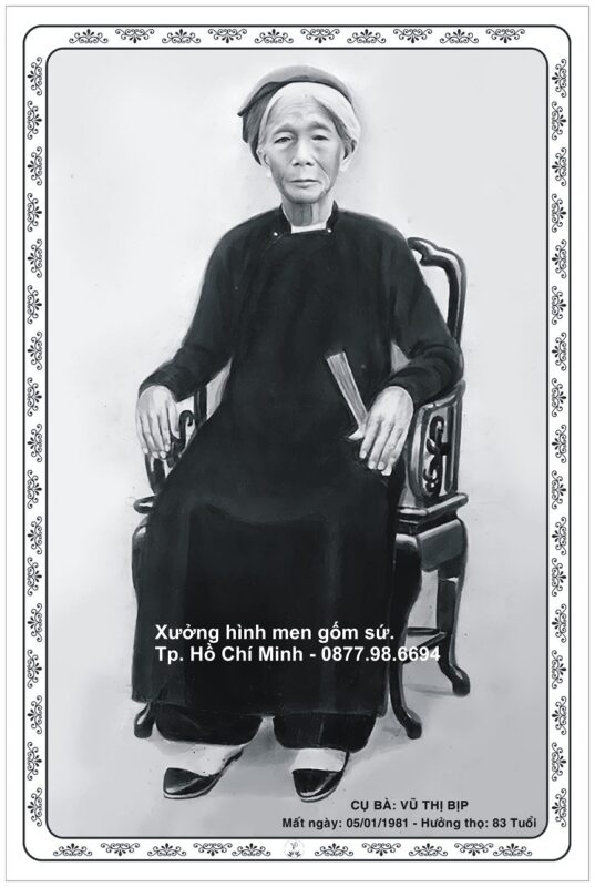 in ảnh thờ men sứ