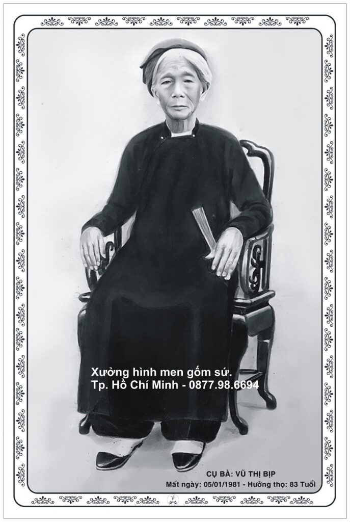 in ảnh thờ men sứ
