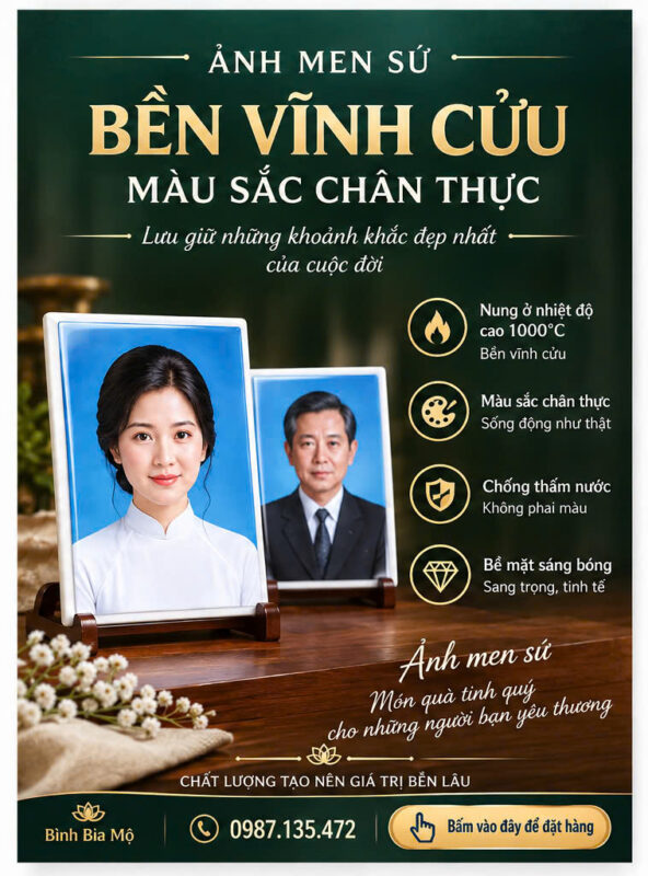 Hình ảnh làm bia mộ